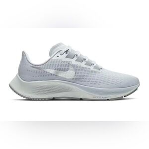Nike Running White Gray Silver Zoom Shoes Pegasus